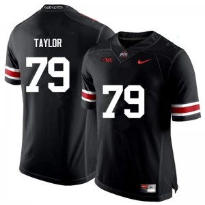 Men's Ohio State Buckeyes #79 Brady Taylor Black Nike NCAA College Football Jersey Fashion SMM8044CJ